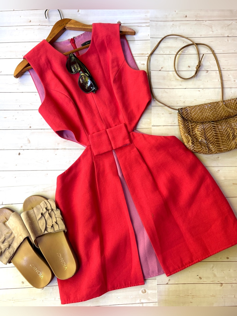 BCBG side cutout dress